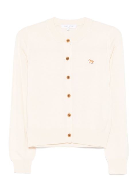 baby fox regular cardigan woman pearl pink MAISON KITSUNÉ | PW00502KT11810306